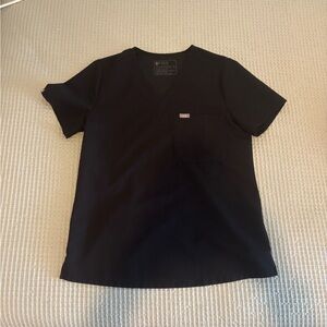 FIGS Classic Black Scrub Top